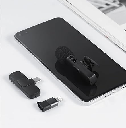 k9 Wireless Lavalier Microphone (2 Pcs) | Ideal for USB-C, I/Phone, Smart/phones, IPads and Macs with USB-C port, Android devices, laptops with USB-C Port | Auto Noise Reduction