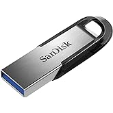 SanDisk Ultra Luxe USB 3.2 Gen 1 Flash Drive, Silver, SDCZ74-128G-G46