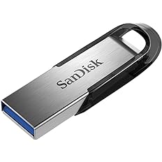SanDisk Ultra Luxe USB 3.2 Gen 1 Flash Drive, Silver, SDCZ74-128G-G46