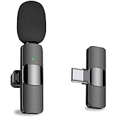 k9 Wireless Lavalier Microphone (2 Pcs) | Ideal for USB-C, I/Phone, Smart/phones, IPads and Macs with USB-C port, Android devices, laptops with USB-C Port | Auto Noise Reduction
